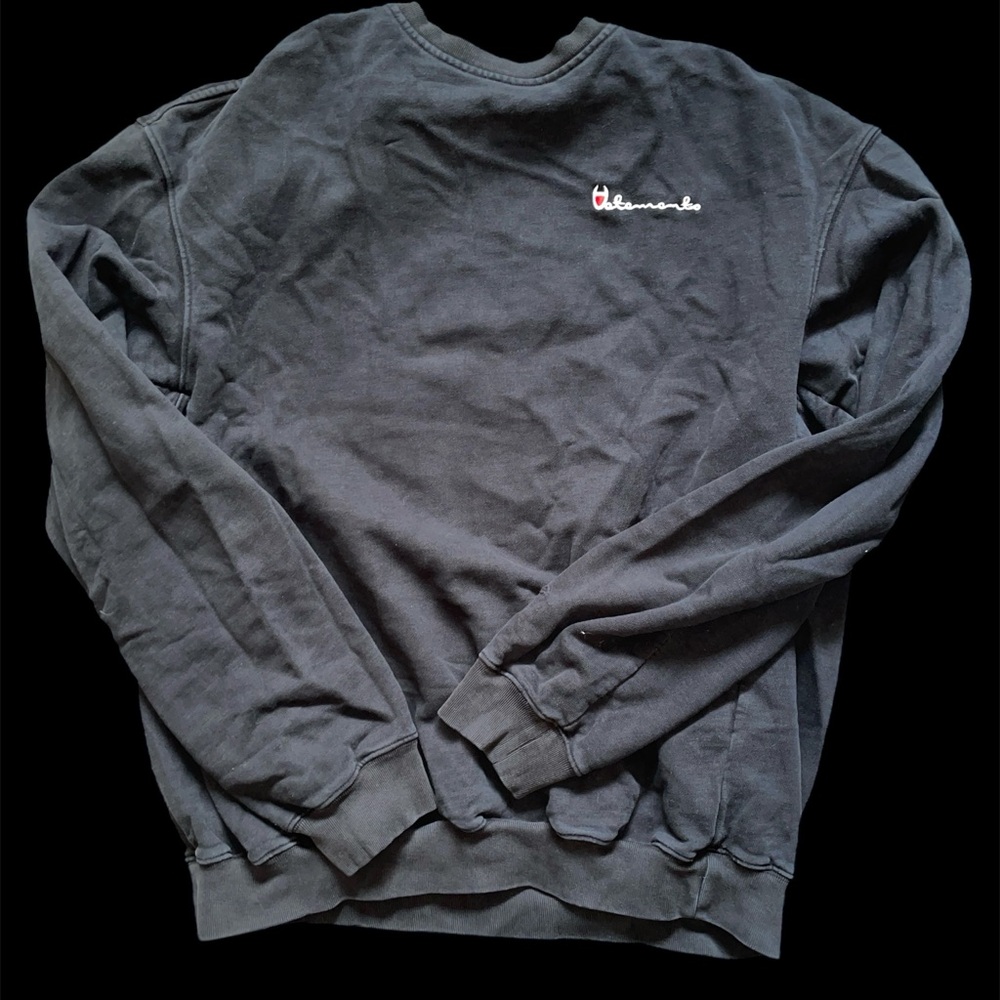 Vetements Black Sweater Champion Logo